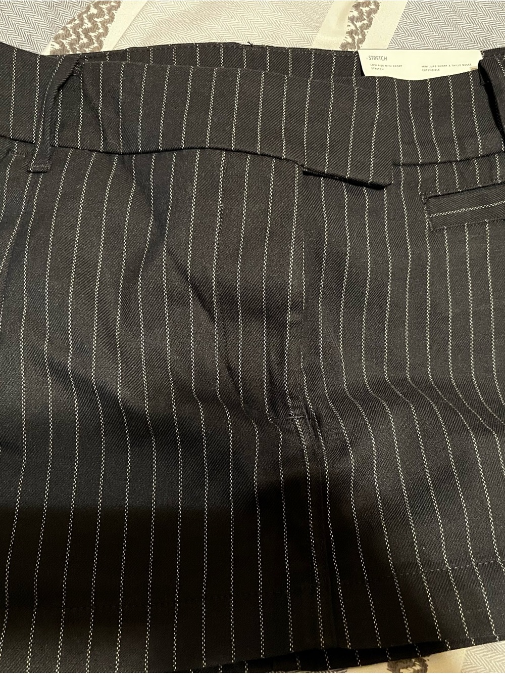 American Eagle Outfitters Dark Navy Blue Pinstriped short Skirt